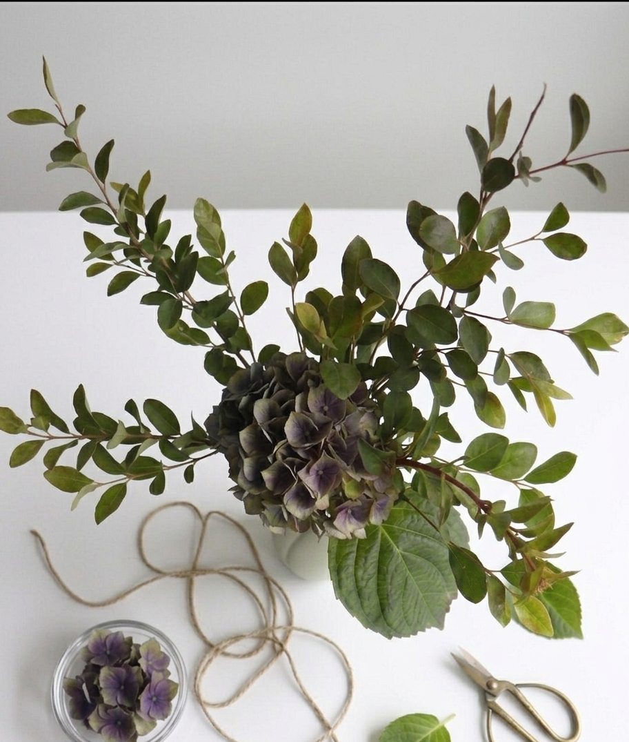 Quiet Garden | Mood-Tone Hydrangea & Wild Foliage