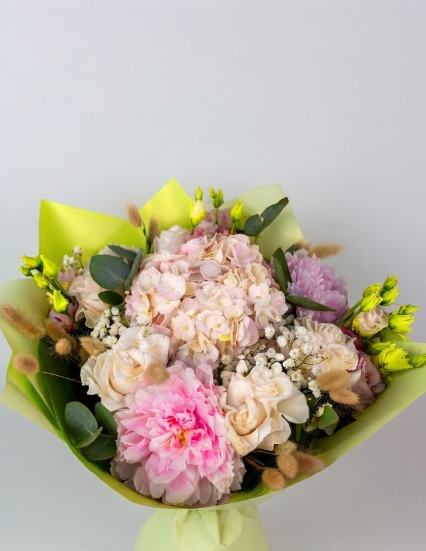 Blush elegance hand tied bouquet